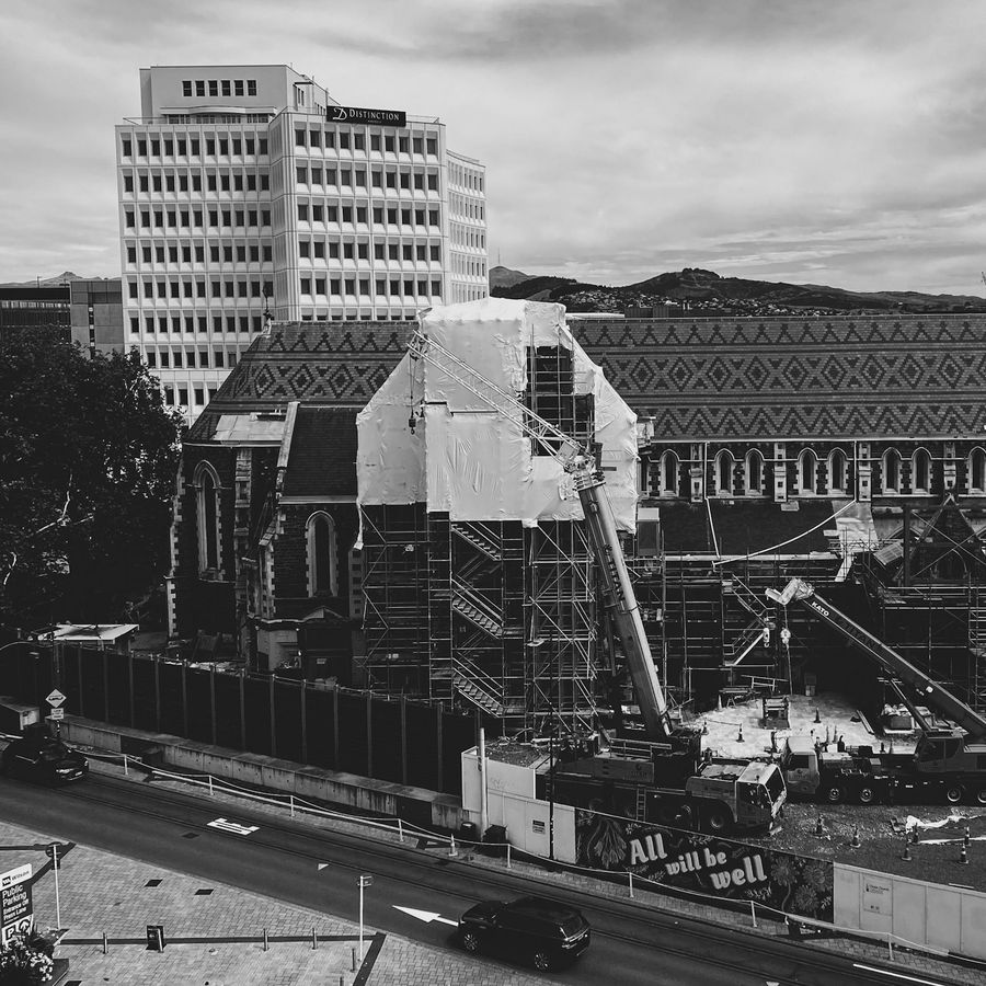 A construction site in Christchurch