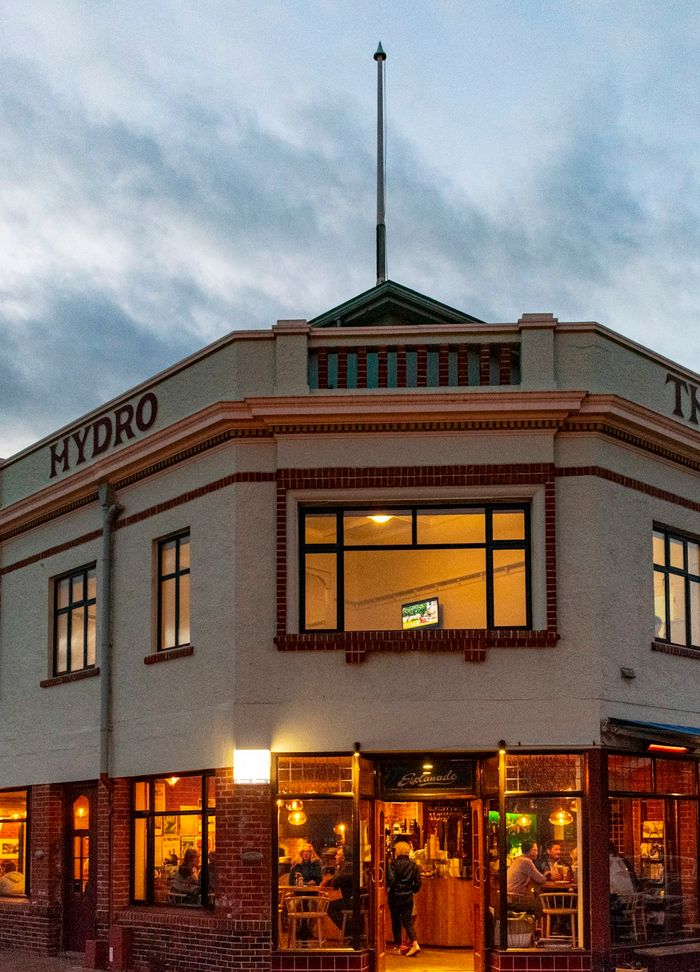 A heritage corner hotel building in a New Zealand town