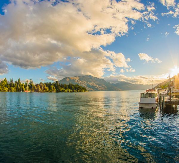 A jetty on Lake Wakatipu in Queenstown